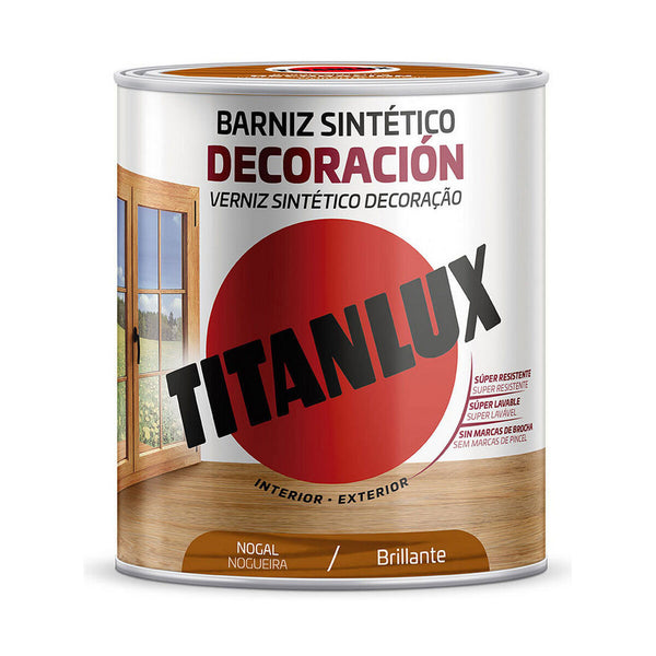 Vernice Titanlux M10100314 250 ml Legno di noce-0