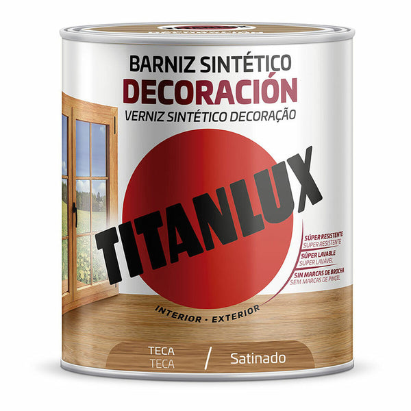 Vernice sintetica Titanlux m11100914 Decorazione Raso Teca 250 ml-0