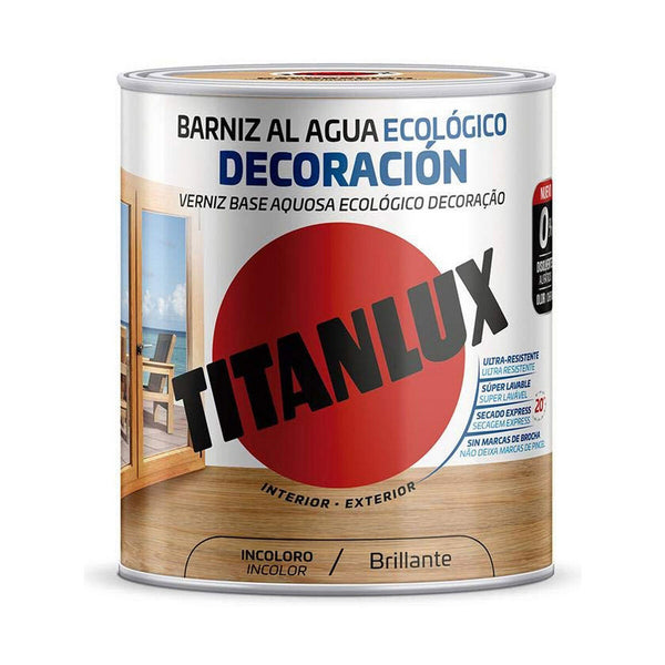 Vernice all'acqua Titanlux m20100014 Ecologico 250 ml Incolore-0