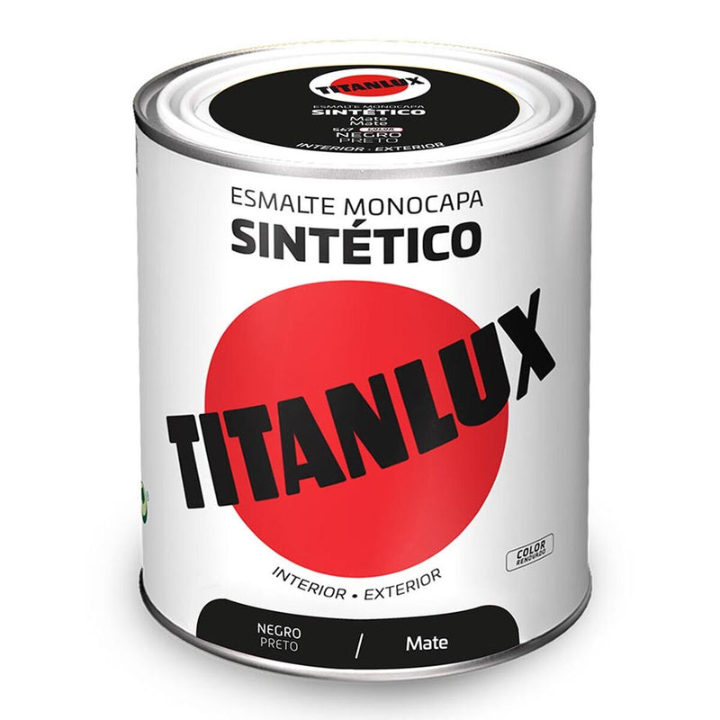 Smalto sintetico Titanlux 5809006 Nero 750 ml-0