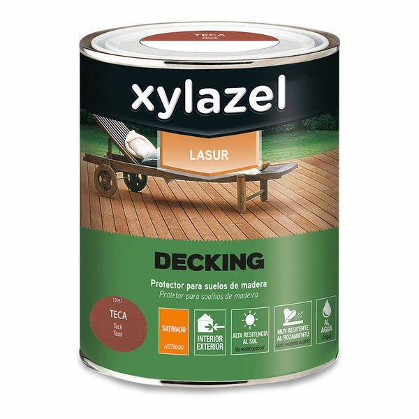 Olio Protettivo Xylazel Decking Teca 750 ml Raso-0