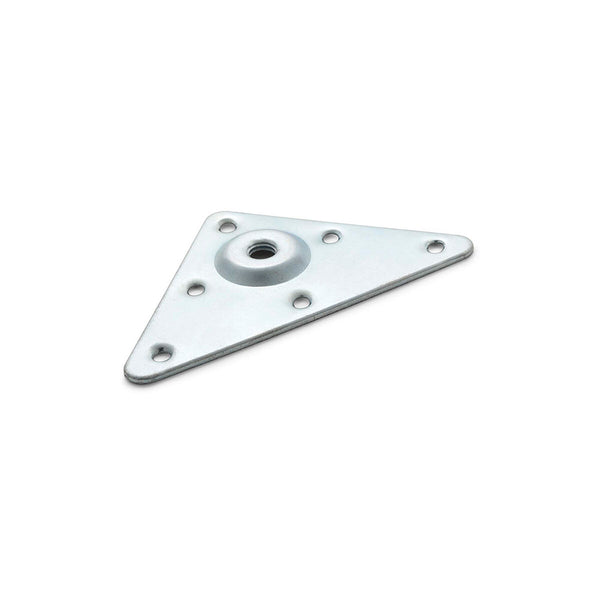 Piastra di fissaggio Rei 484 Gambe Argentato Acciaio 4 Unità (92 x 7 x 92 mm)-0