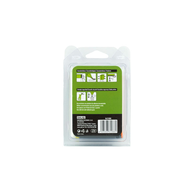 Stick di colla a caldo Salki 431088 Multicolore Decorazione Ø 8 x 95 mm 105 g (22 Unità)-1