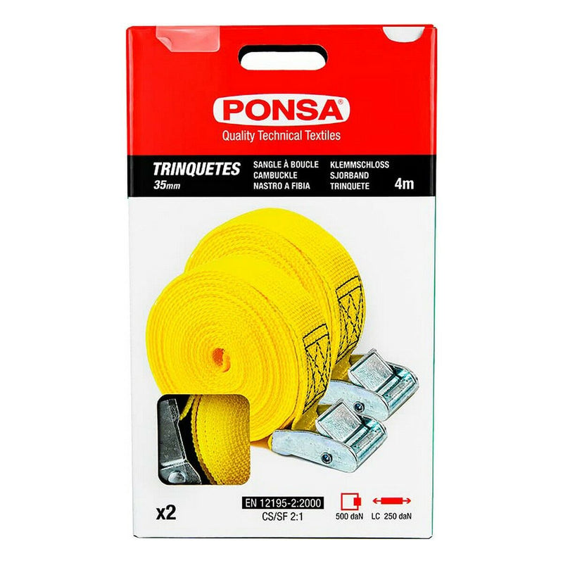 Dente di arresto Ponsa 027,048,035,108 Giallo 35 mm x 4 m 2 Unità-0