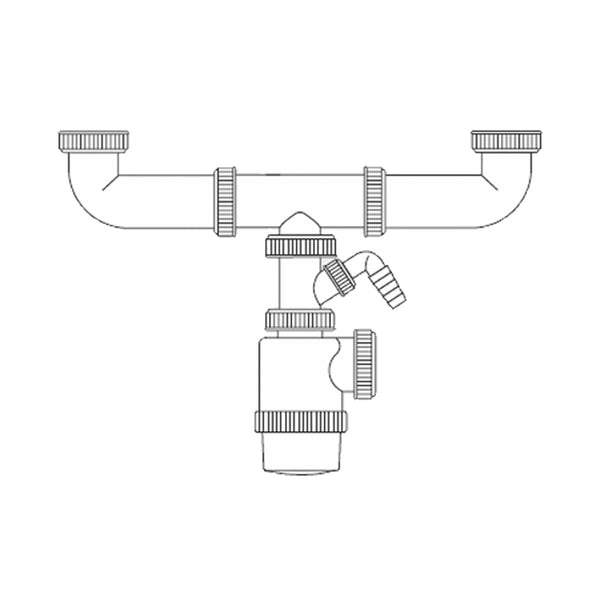 Sifone del lavandino Mirtak PVC-0