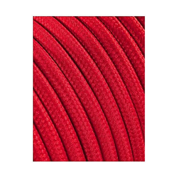 Cavo EDM C62 2 x 0,75 mm Rosso Tessile 5 m-0