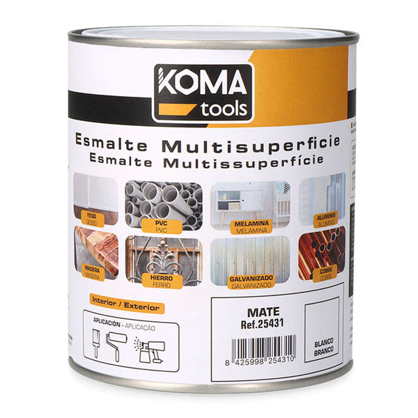 Smalto acrilico Koma Tools Bianco Mat 750 ml-0