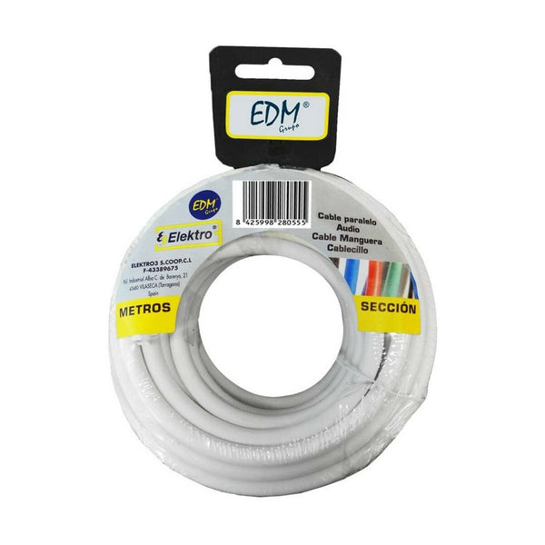 Cavo EDM 2 X 0,5 mm 10 m Bianco-0