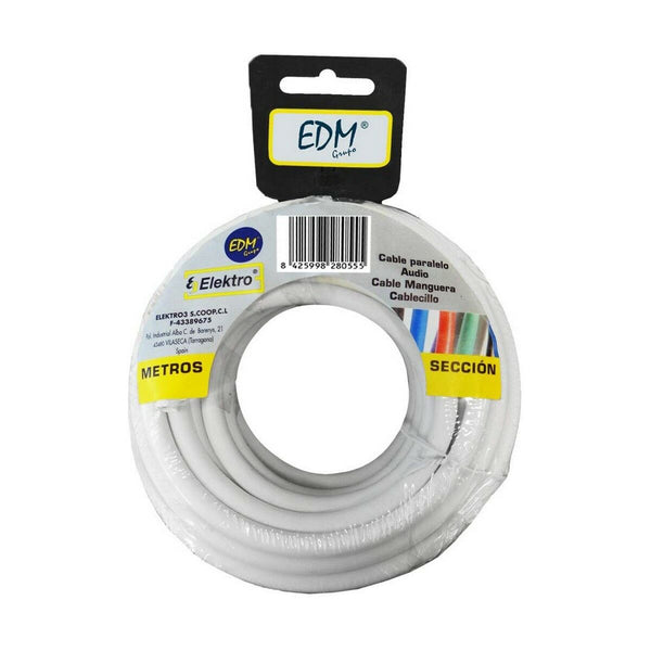 Cavo EDM 2 x 0,75 mm Bianco 20 m-0