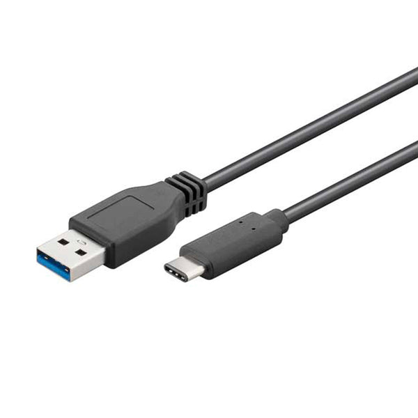 Cavo USB A con USB C EDM Nero 1 m-0