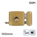 Serratura EDM 85262 Acciaio 100 x 94 mm Sovrapporre-1