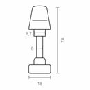 Stampella a maniglia EDM 10098 Con lo sblocco Zamak 78 x 6 mm-2
