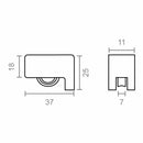 Battistrada EDM 172 rd07 Nylon 40 x 30 mm (2 Unità)-2