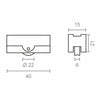 Battistrada EDM Climalit 177 rd17 Acciaio 40 x 21 mm (2 Unità)-2