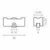 Battistrada EDM Inasa 151 rd12 Acciaio 36 x 12 mm (2 Unità)-2