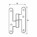 Cerniera EDM PN07 100 x 58 mm Sinistra Acciaio inossidabile-1