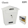 Cassetta della posta EDM Acciaio Bianco Classic (29,5 x 10,5 x 35,5 cm)-1