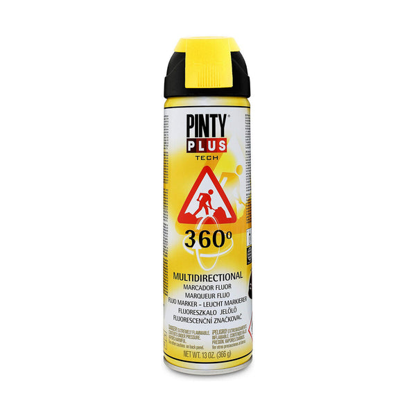 Vernice spray Pintyplus Tech T146 360º Giallo 500 ml-0