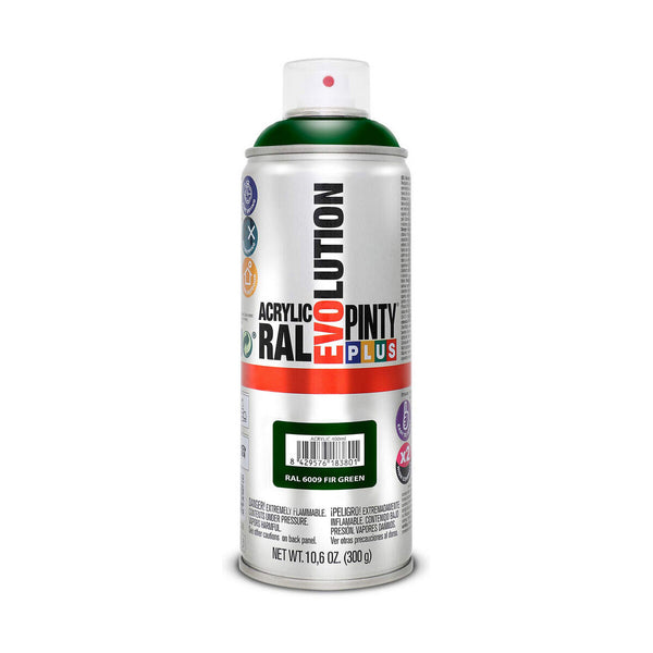 Vernice spray Pintyplus Evolution RAL 6009 400 ml Fir Green-0