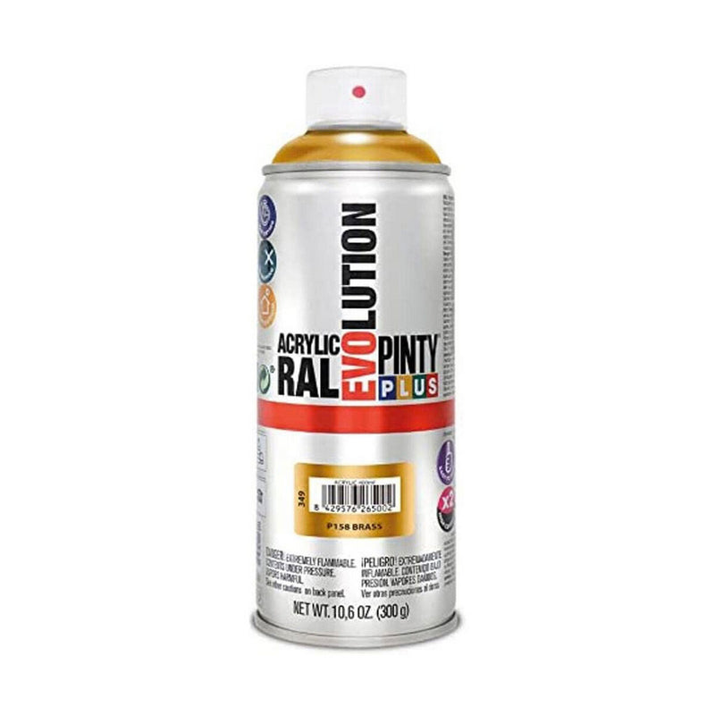 Vernice spray Pintyplus Evolution P158 400 ml Ottone-0