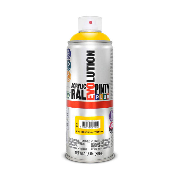 Vernice spray Pintyplus Evolution RAL 1003 400 ml Signal Yellow-0