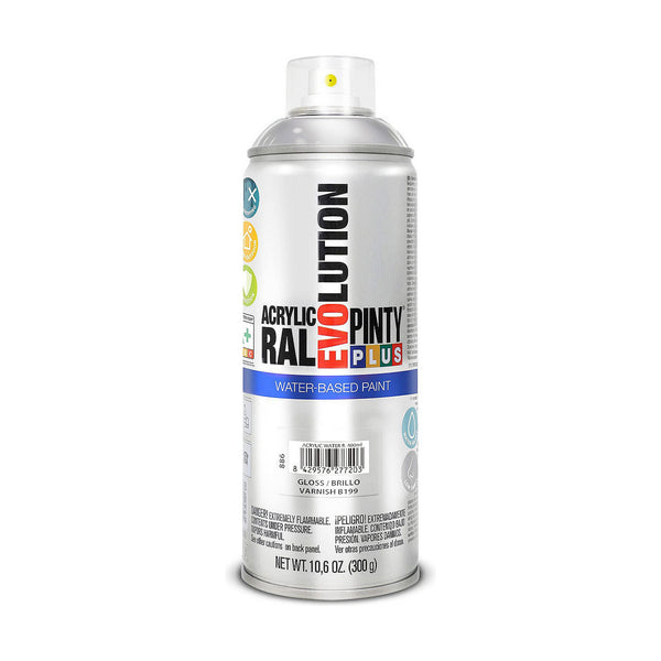 Vernice Spray Pintyplus Evolution B199 Base d'acqua 400 ml Incolore-0