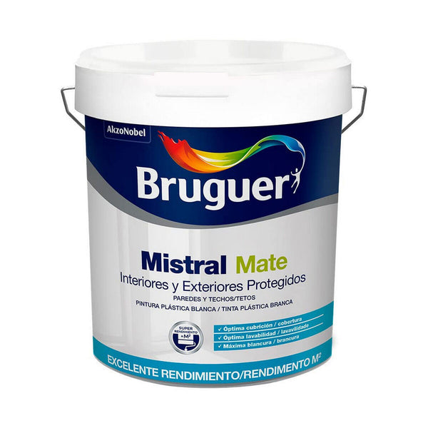 Pittura Bruguer Mistral 5586676 Nero 750 ml-0