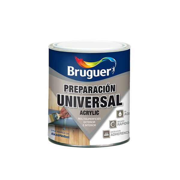 Preparazione della superficie Bruguer 5120576  Universale Acrilico Stampa 250 ml Bianco Mat-0