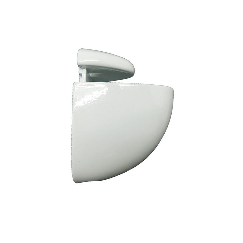 Staffe e supporti per mensole Micel SP08 Bianco Zamak 42 x 53 mm (2 Unità)-0