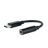 Adattatore USB C con Jack 3.5 mm NANOCABLE 10.24.1205 Nero-0