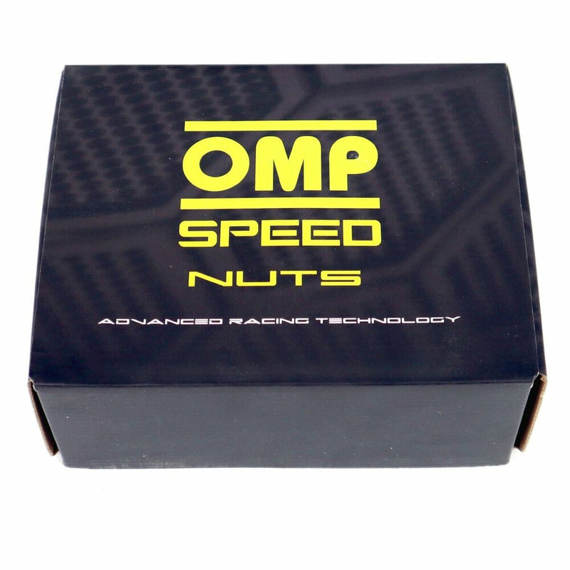 Set Dadi OMP 7075 M12 x 1,25 40 mm 20 uds Nero-1