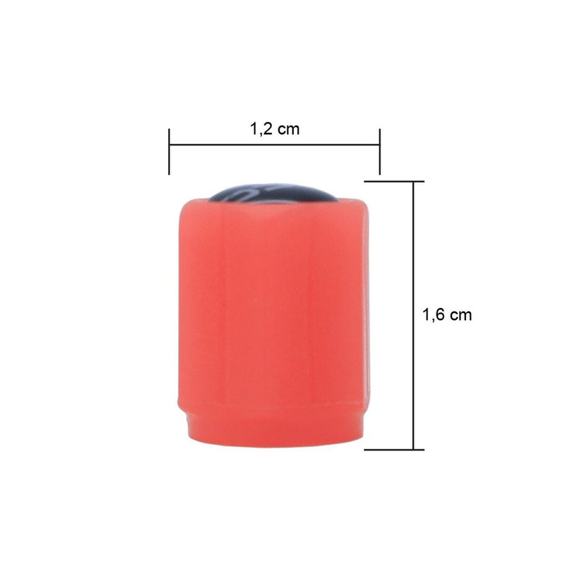 Set di tappi OCC Motorsport OCCLEV001 4 Unità Fluorescente Rosso-4
