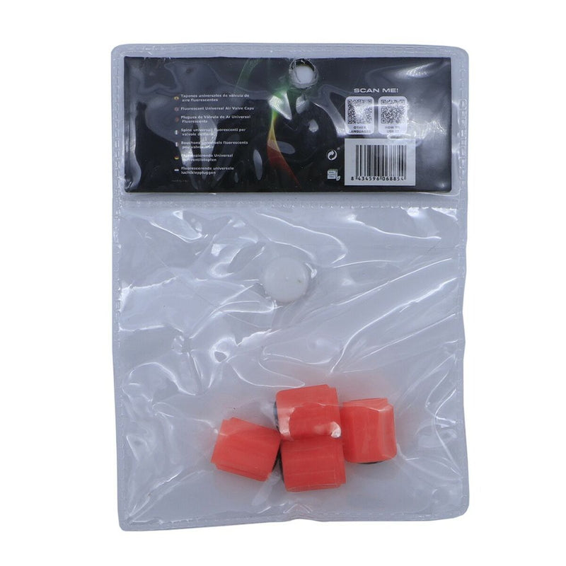 Set di tappi OCC Motorsport OCCLEV001 4 Unità Fluorescente Rosso-2