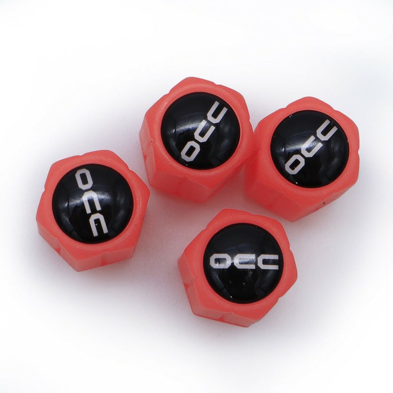 Set di tappi OCC Motorsport OCCLEV001 4 Unità Fluorescente Rosso-6