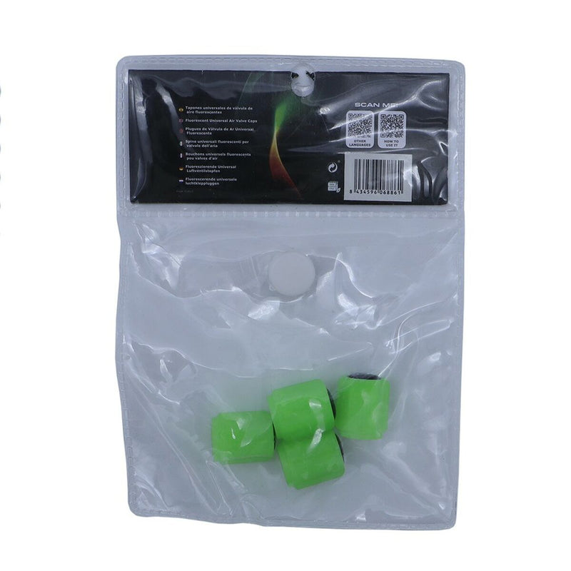 Set di tappi OCC Motorsport OCCLEV002 4 Unità Fluorescente Verde-2