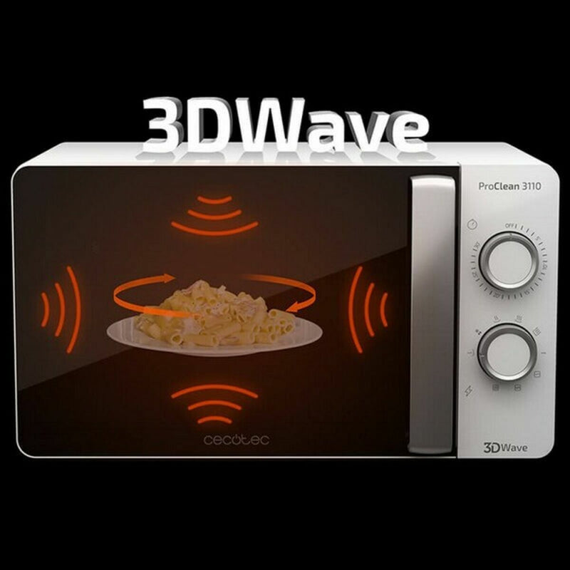 Microonde con Grill Cecotec ProClean 3110 20 L 700W Bianco Nero 800 W 700 W 20 L-2