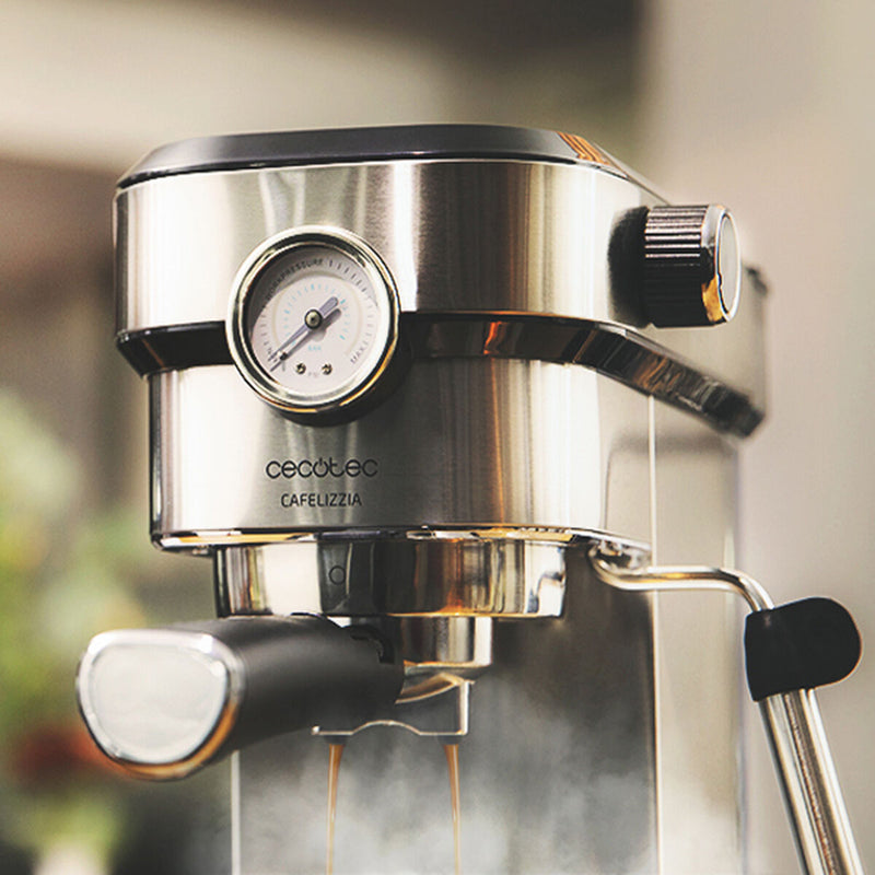 Caffettiera Express a Leva Cecotec Cafelizzia 790 Steel Pro 1,2 L 20 bar 1350W Acciaio inossidabile-1