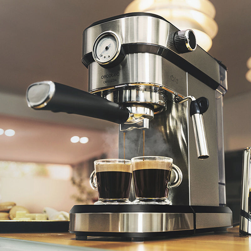 Caffettiera Express a Leva Cecotec Cafelizzia 790 Steel Pro 1,2 L 20 bar 1350W Acciaio inossidabile-2