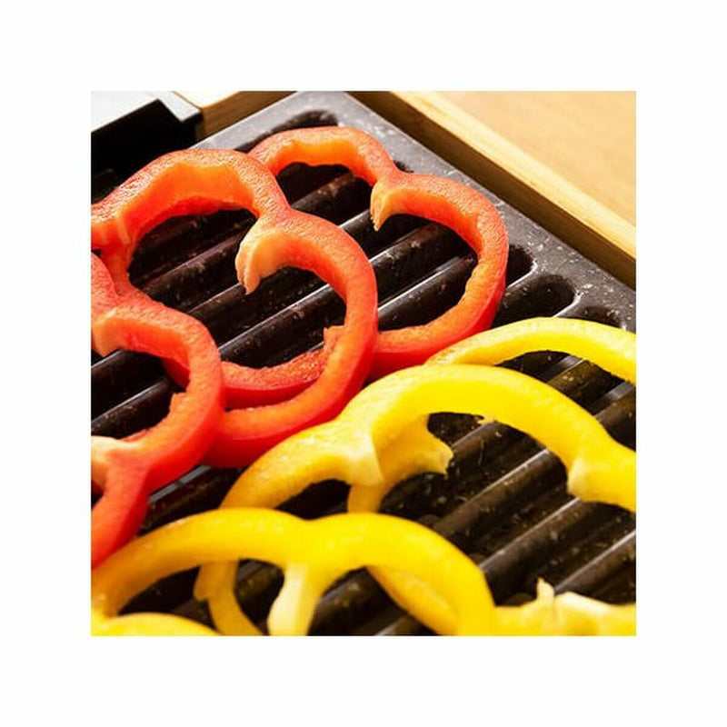 Piastra da Cucina Cecotec Tasty&Grill 2000 Bamboo LineStone Bambù-3