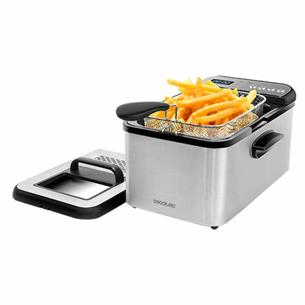 Friggitrice Cecotec Cleanfry Luxury 3000 3,2 L 2400 W Acciaio-0