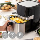 Friggitrice ad Aria InnovaGoods Fryinn Pro 5500 Nero 1700 W 5,5 L Acciaio inossidabile-12