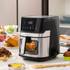 Friggitrice ad Aria InnovaGoods Fryinn View 6500 Nero 1700 W 6,5 L Acciaio inossidabile-0