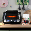 Friggitrice ad Aria con Grill, Accessori e Ricettario InnovaGoods Fryinn 12-in-1 6000 Nero Acciaio 3400 W 6 L-10