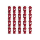 Set Dadi OMP 7075 Rosso 20 uds M14 x 1,25-2