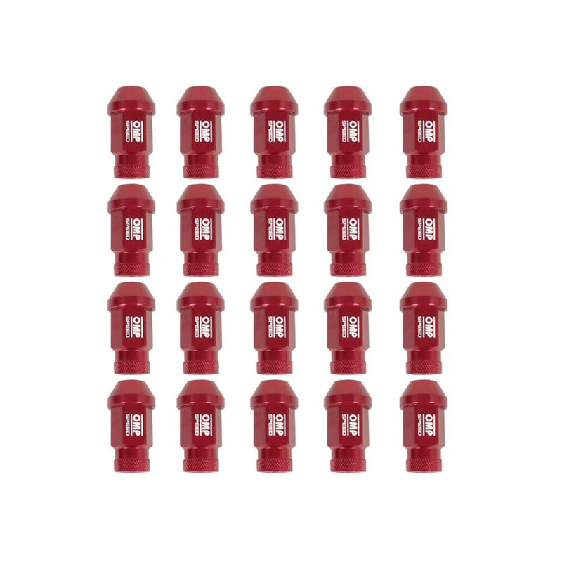 Set Dadi OMP 7075 Rosso 20 uds M14 x 1,25-2