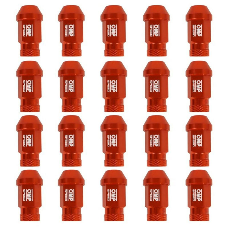 Set Dadi OMP 7075 Arancio 20 uds M14 x 1,25-2