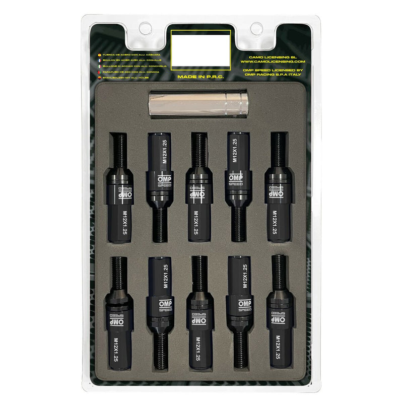 Kit di viti OMP OMPS09971201 28 mm Nero M12 x 1,25-0