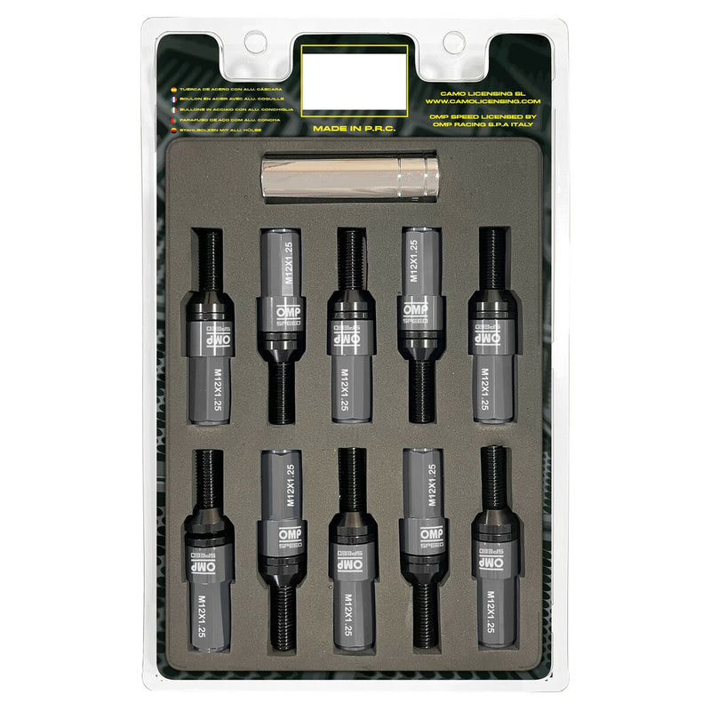 Kit di viti OMP OMPS09971202 28 mm Argento M12 x 1,25-0