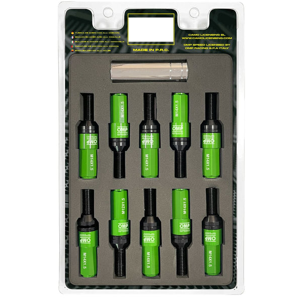 Kit di viti OMP OMPS09981408 28 mm Verde M14 x 1,50-0