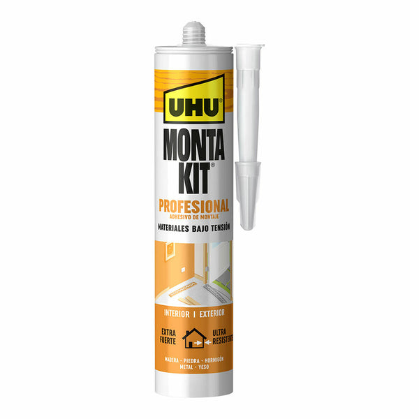 Sigillante/Adesivo UHU 6310640 Montakit Professionale Bianco 350 g-0